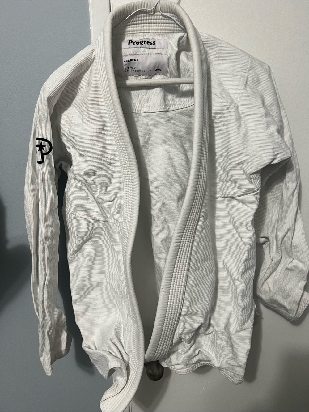 Progress Academy White Brazilian Jiu-Jitsu Gi Jacket a1L bjj competition lite